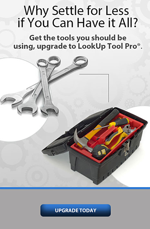 Upgrade To Lookup Tool Pro